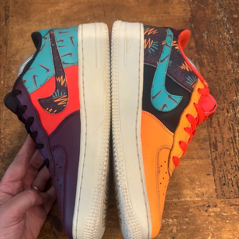 Nike Air Force 1 LV8 GS Low "What The 90s" Multicolor Way AT3407-600 Size 7Y - Picture 5 of 11